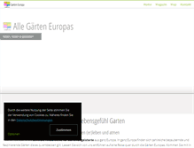 Tablet Screenshot of garten-europa.com